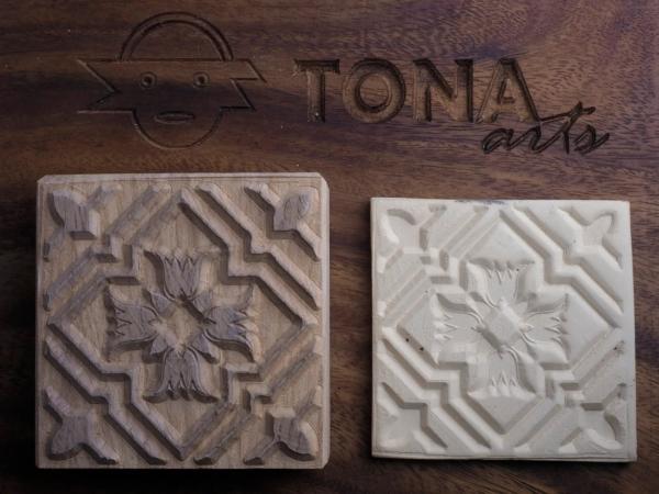 TILE-PAT-47 7 x 7 cm Stempel > Quadratische Stempel TONA arts