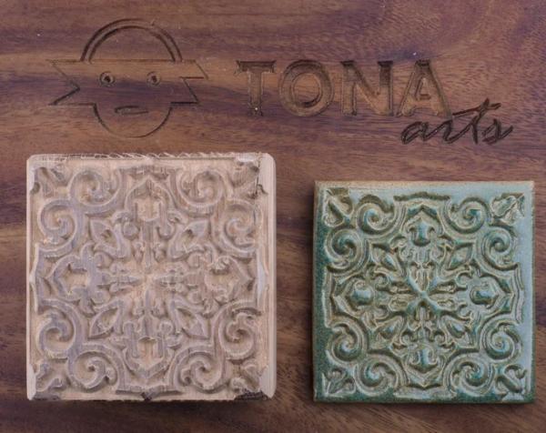 TILE-PAT-130 Stempel > Quadratische Stempel TONA arts