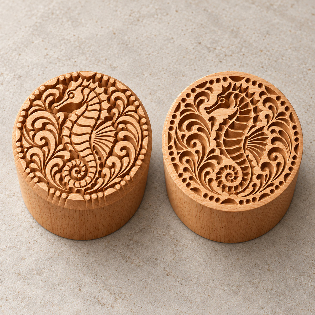 Perlenseepferd – Rundstempel Runde Stempel TONA arts