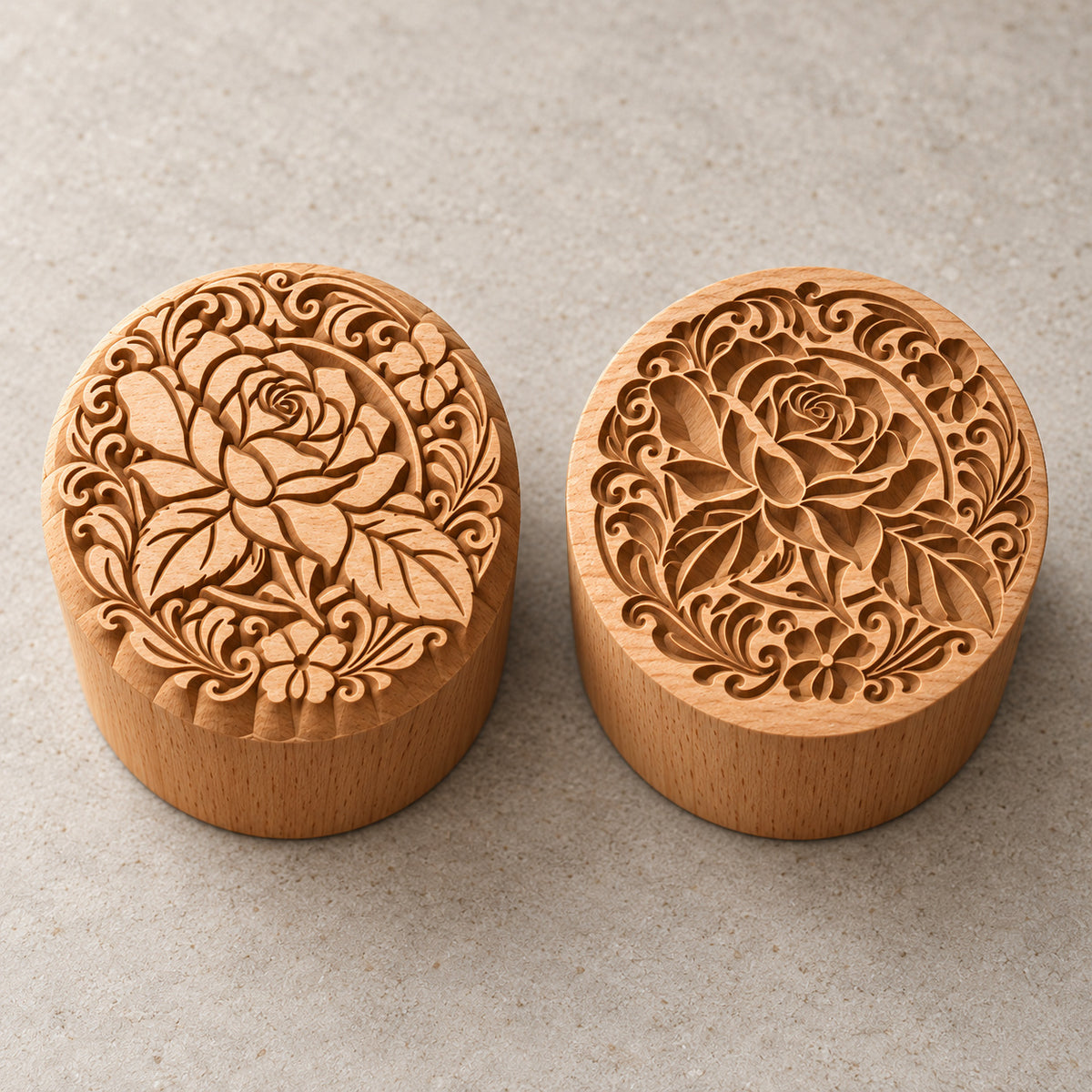 Rosenblüte – Rundstempel Runde Stempel TONA arts