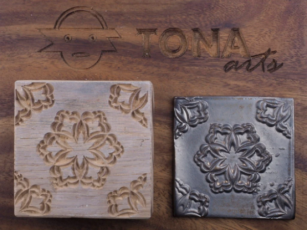 TILE-pat-59n 7 x 7 cm Stempel > Quadratische Stempel TONA arts