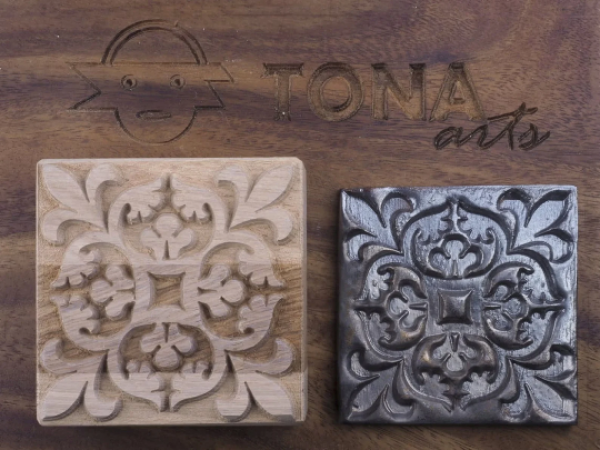 TILE-pat-79 7 x 7 cm Stempel > Quadratische Stempel TONA arts