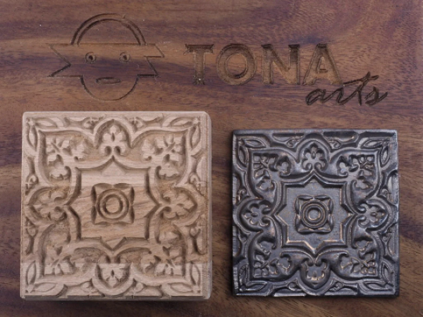 TILE-pat-80 7 x 7 cm Stempel > Quadratische Stempel TONA arts