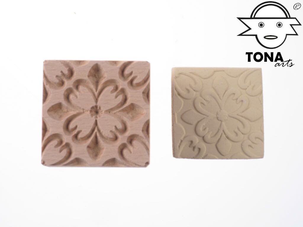 Blattstern PAT50007 – Fliesenstempel Stempel > Quadratische Stempel TONA arts