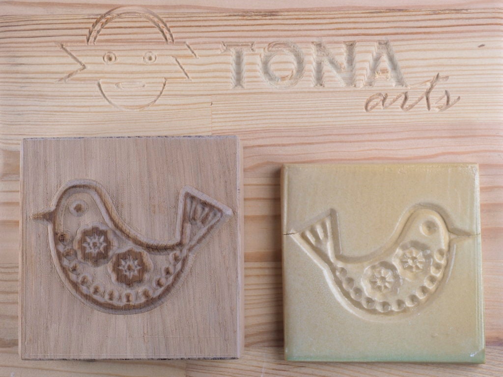 Nordvogel D5 – Fliesenstempel Stempel > Quadratische Stempel TONA arts