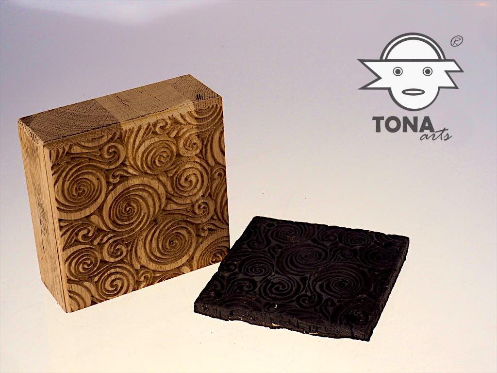 Schneckentanz SL16-SWIRL – Endlosstempel Stempel > Quadratische Stempel > Quadratische Endlosstempel TONA arts