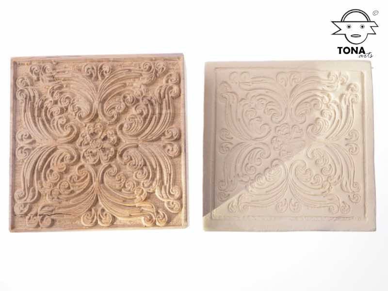 Rosettenspiel MEX2-4 – Fliesenstempel Stempel > Quadratische Stempel TONA arts