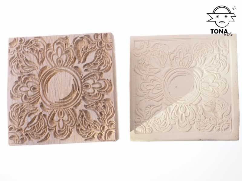 Rankensonne MEX2N – Fliesenstempel Stempel > Quadratische Stempel TONA arts