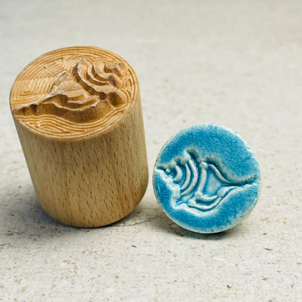 Marine-Muschel-RSX Runde Stempel TONA arts