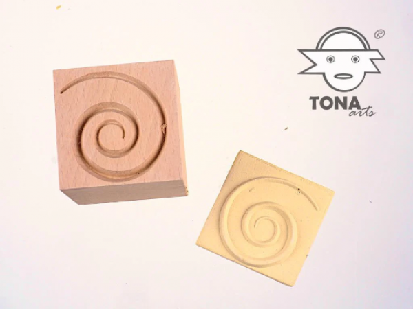Spirale-12 7 x 7 cm Stempel > Motivstempel > Spiralen TONA arts