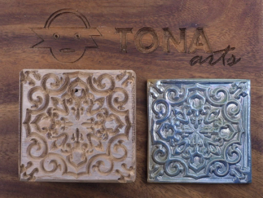 TILE-pat-130n 7 x 7 cm Stempel > Quadratische Stempel TONA arts