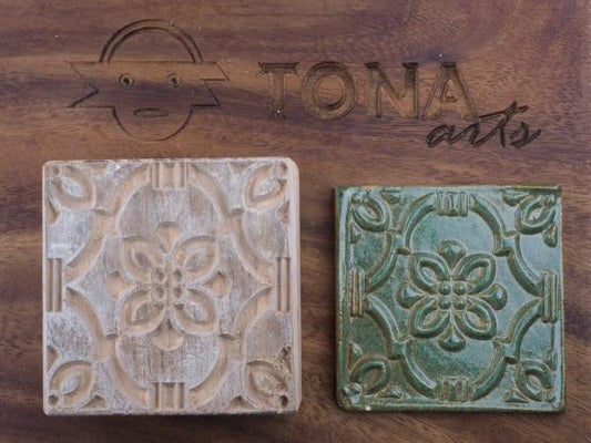 TILE-PAT-132n 7 x 7 cm Stempel > Quadratische Stempel TONA arts