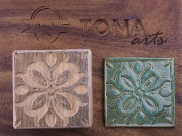 TILE-pat-139n 7 x 7 cm Stempel > Quadratische Stempel TONA arts