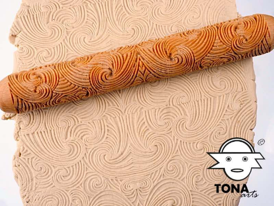 HandRoller - Wirbel - Wellenmuster HR2-27 TONA arts