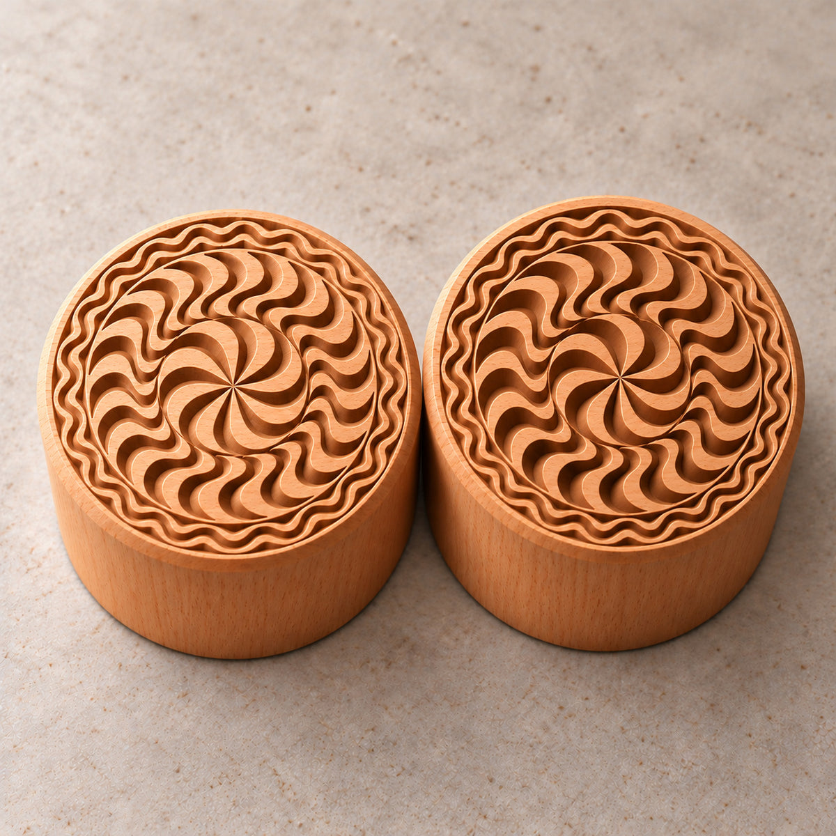 Strahlenwirbel – Rundstempel Runde Stempel TONA arts