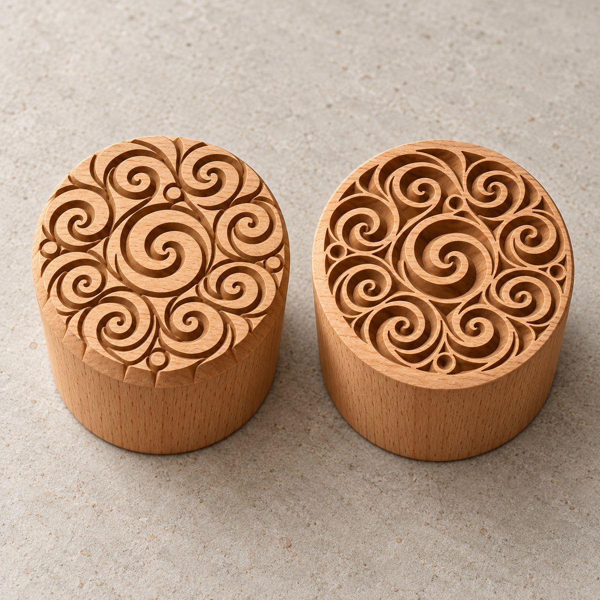 Schneckenmosaik – Rundstempel Runde Stempel TONA arts