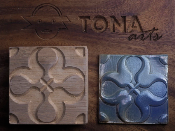 TILE-pat-52n 7 x 7 cm Stempel > Quadratische Stempel TONA arts