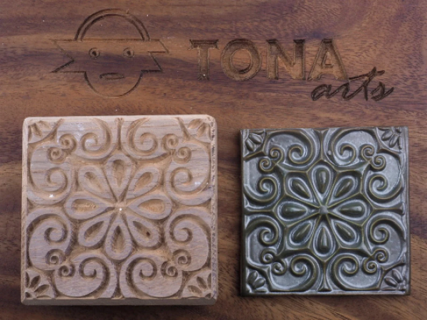 TILE-pat-56n 7 x 7 cm Stempel > Quadratische Stempel TONA arts