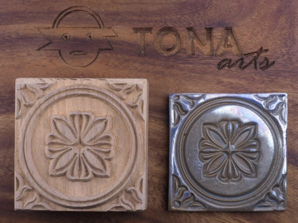 TILE-pat-57 7 x 7 cm Stempel > Quadratische Stempel TONA arts