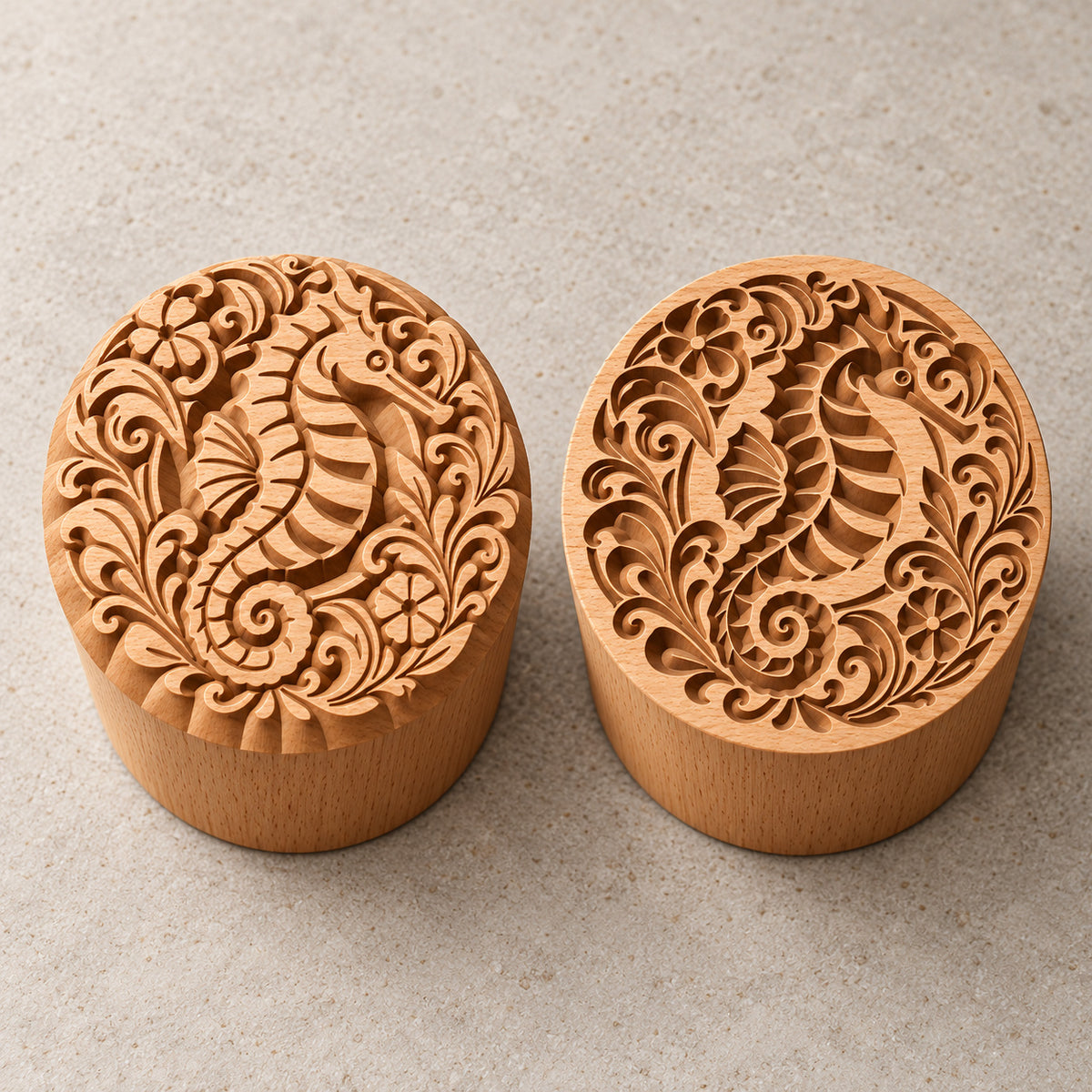 Seepferdchen – Rundstempel Runde Stempel TONA arts