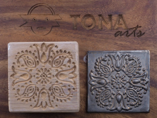 TILE-pat-60n 7 x 7 cm Stempel > Quadratische Stempel TONA arts