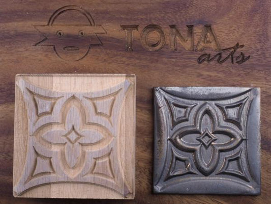 TILE-PAT-63 7 x 7 cm Stempel > Quadratische Stempel TONA arts