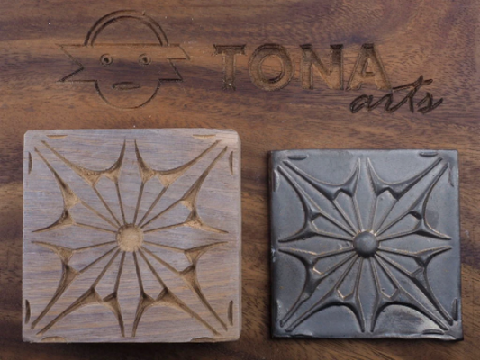 TILE-PAT-65n 7 x 7 cm Stempel > Quadratische Stempel TONA arts