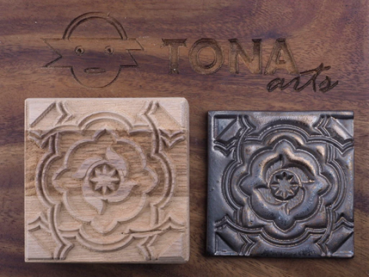 TILE-PAT-77 7 x 7 cm Stempel > Quadratische Stempel TONA arts