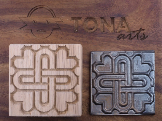 TILE-pat-83n 7 x 7 cm Stempel > Quadratische Stempel TONA arts