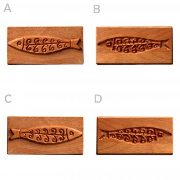 Rechteck-Stempel--Fisch 6 TONA arts