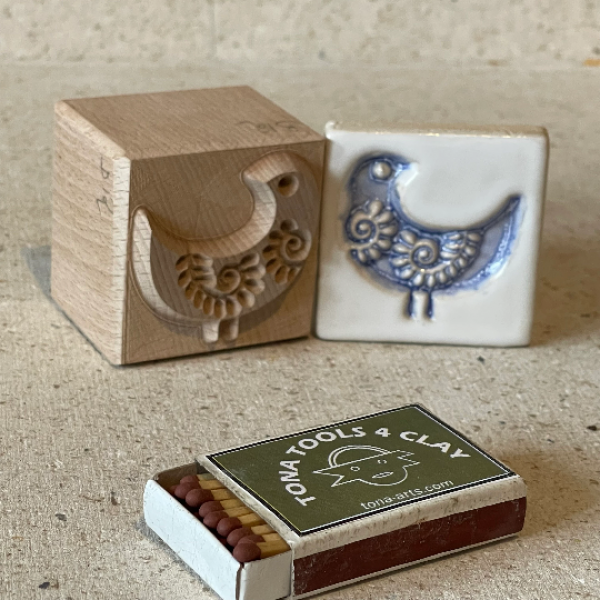 Vogel-Nordischer Stil -b12 7 x 7 cm Stempel > Motivstempel > Vögel TONA arts