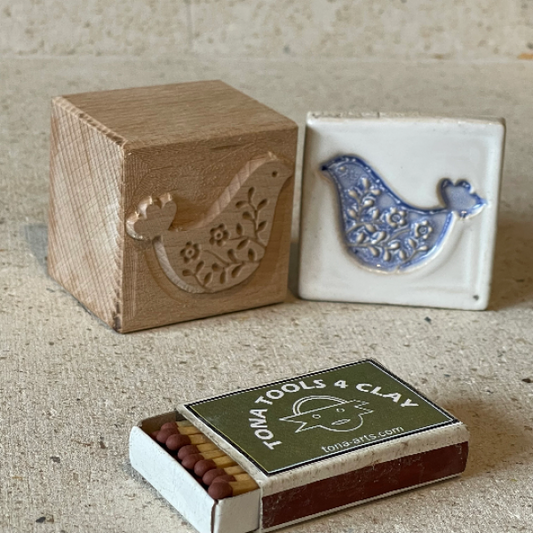 Vogel-Nordischer Stil -b13 7 x 7 cm Stempel > Motivstempel > Vögel TONA arts