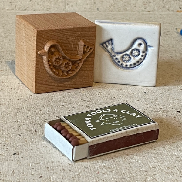 Vogel-Nordischer Stil -b3 7 x 7 cm Stempel > Motivstempel > Vögel TONA arts