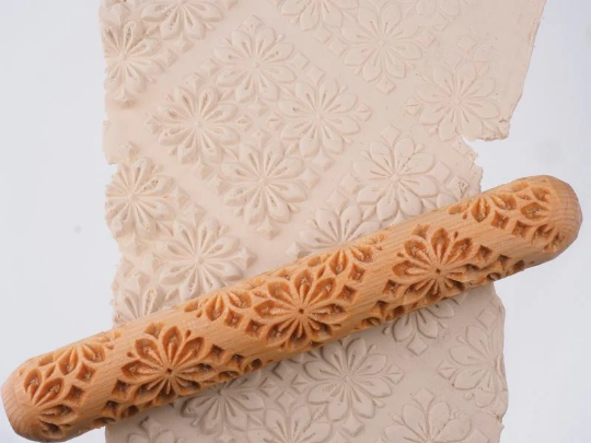 HandRoller - Floral - geometrisches Muster HRb5 TONA arts