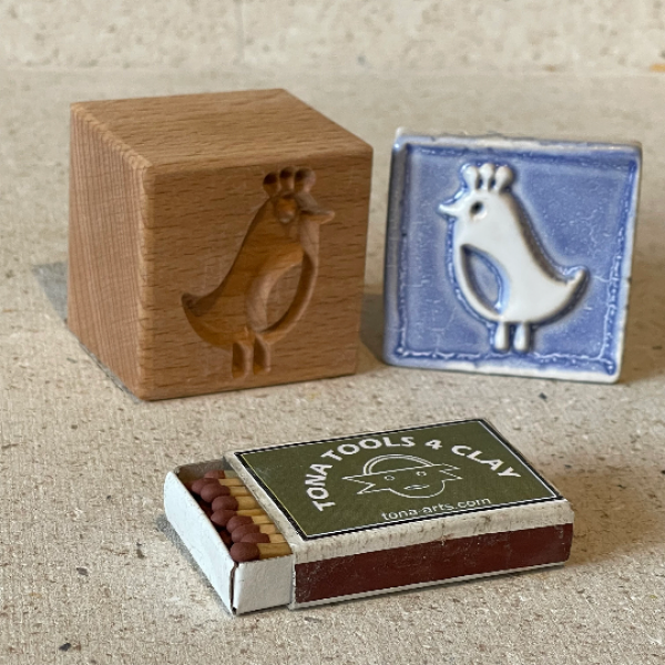 Vogel-Nordischer Stil -b5n 7 x 7 cm Stempel > Motivstempel > Vögel TONA arts