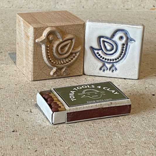 Vogel-Nordischer Stil -bx 7 x 7 cm Stempel > Motivstempel > Vögel TONA arts