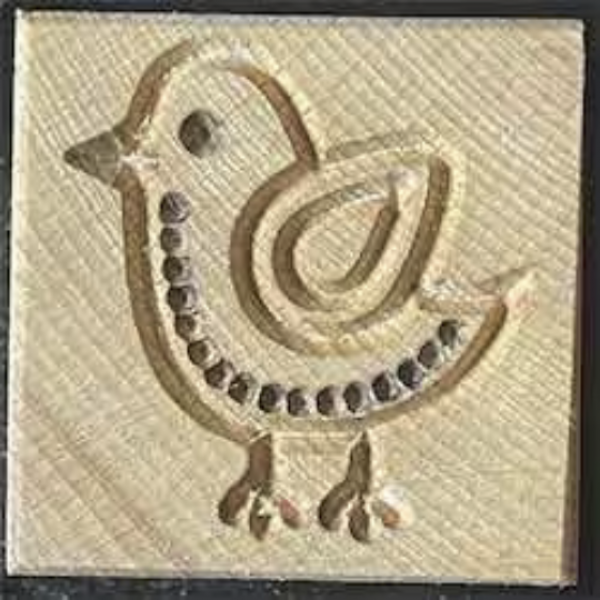 Vogel-Nordischer Stil -bxn2 7 x 7 cm Stempel > Motivstempel > Vögel TONA arts