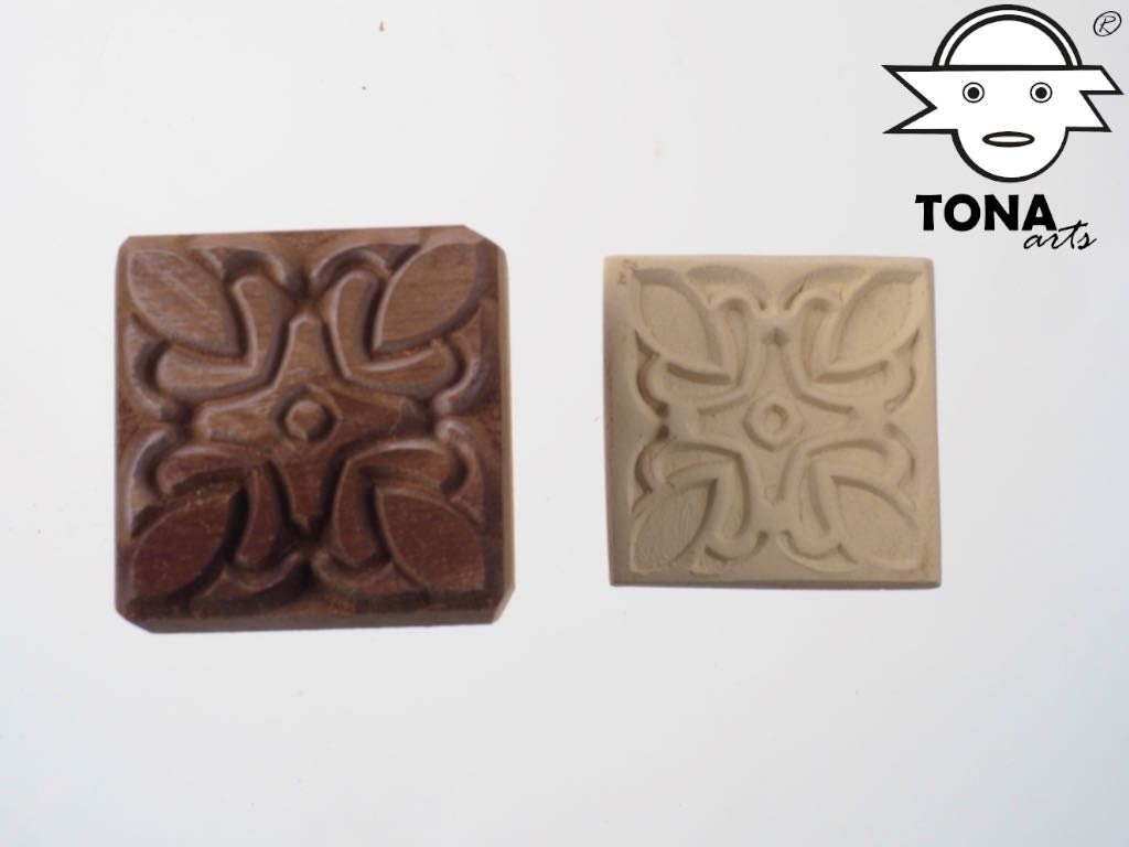 Blütenschwung PAT6 – Fliesenstempel Stempel > Quadratische Stempel TONA arts
