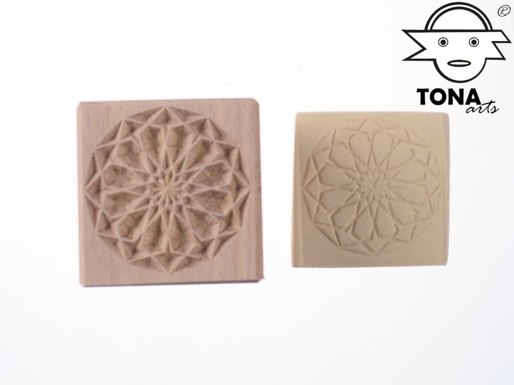Sterngeflecht PAT158N – Fliesenstempel Stempel > Quadratische Stempel TONA arts