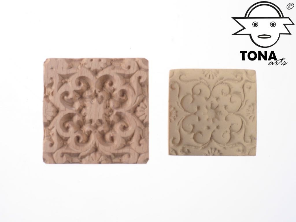 Rankenquadrat PAT159-A – Fliesenstempel Fliesenstempel TONA arts