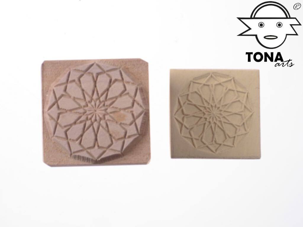 Sterngeflecht PAT158 – Fliesenstempel Stempel > Quadratische Stempel TONA arts