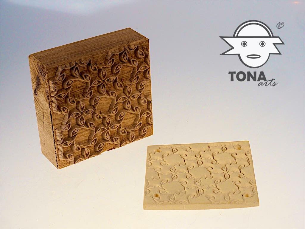 Blattduett SL39 – Endlosstempel Stempel > Quadratische Stempel > Quadratische Endlosstempel TONA arts