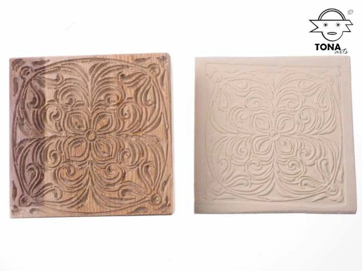 Flechtwerk MEX5N – Fliesenstempel Stempel > Quadratische Stempel TONA arts