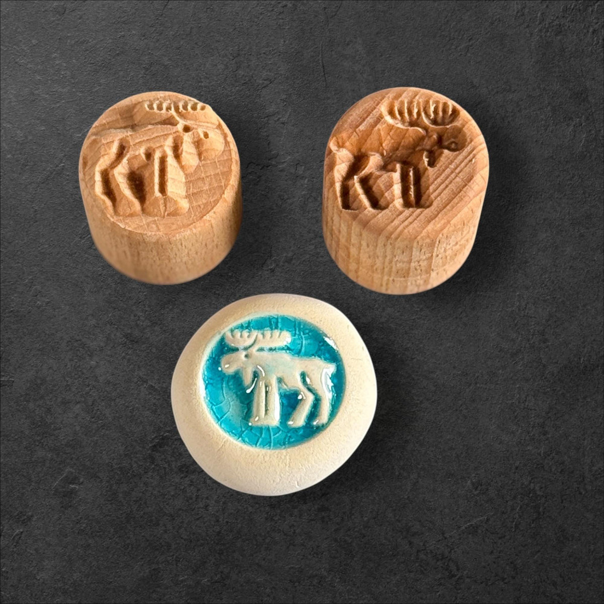 Elch – Rundstempel Runde Stempel TONA arts
