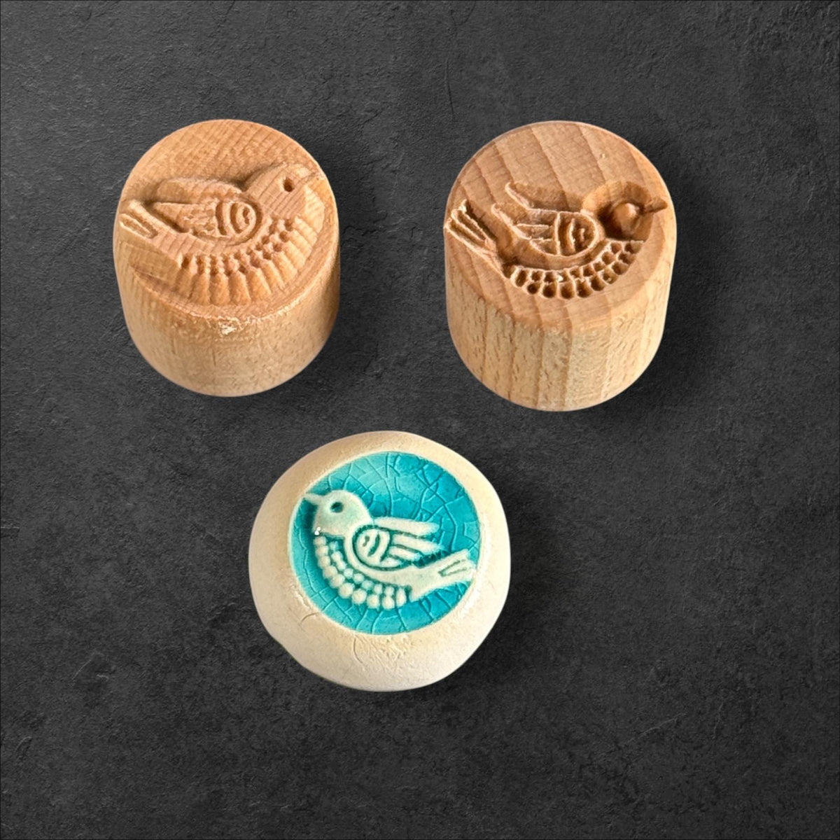 Rankenvogel – Rundstempel Runde Stempel TONA arts