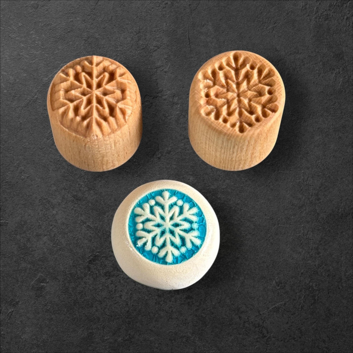 Winterflocke – Rundstempel Runde Stempel TONA arts