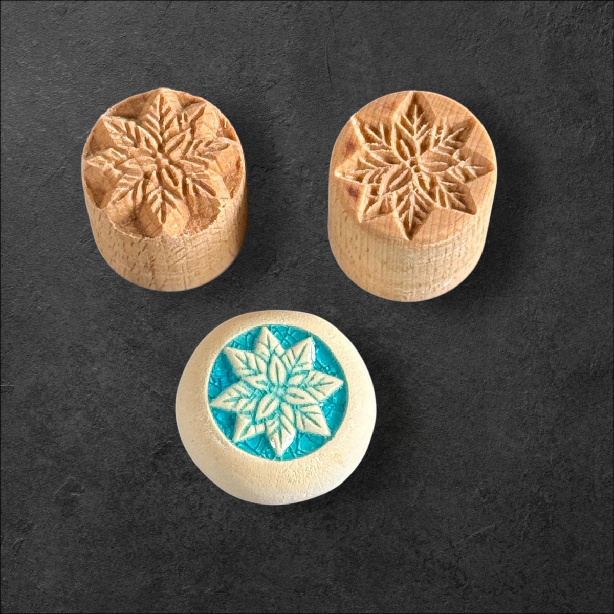 Weihnachtsstern – Rundstempel Runde Stempel TONA arts