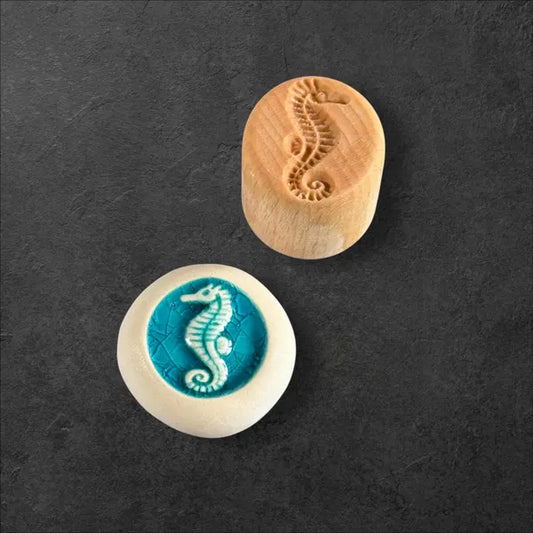 Seepferdchen Runde Stempel TONA arts