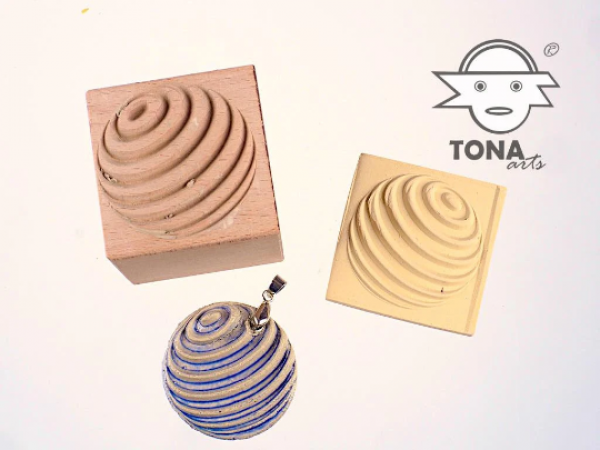 Spirale-18 7 x 7 cm Stempel > Motivstempel > Spiralen TONA arts