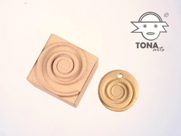 Spirale-1 7 x 7 cm Stempel > Motivstempel > Spiralen TONA arts